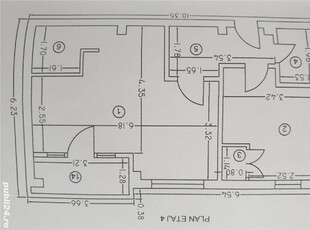 Apartament 5 camere , 2 nivele,ultracentral urziceni