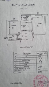 APARTAMENT 2 CAMERE, DECOMANDAT, ETAJ 1, MOBILAT SI UTILAT, TUDOR NECULAI