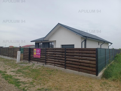 Casă nouă parter 4 camere + garaj 174 mp, curte 670 mp, Săbăreni