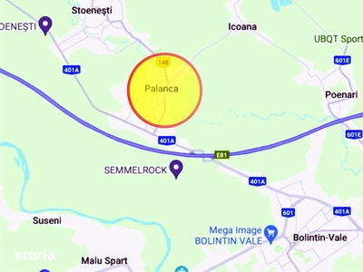 Teren de vanzare Palanca / Floresti - Stoenesti, Autostrada A1 - KM 30