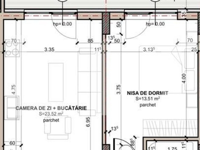 PROIECT NOU, apartament 2 camere finisat, 44 mp utili, zona Eroilor