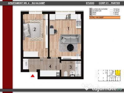 Apartament 2 camere, Studio - 44 MP | Metrou Berceni