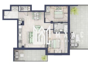 Apartament 3 camere | Balcoane/Terase 66.8 mp | Turnisor