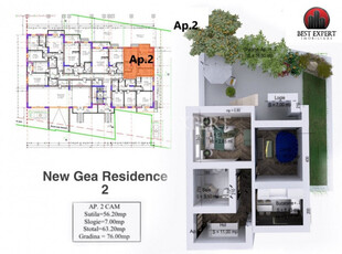 2 Camere Gradina Direct Dezvoltator-Zona linistita
