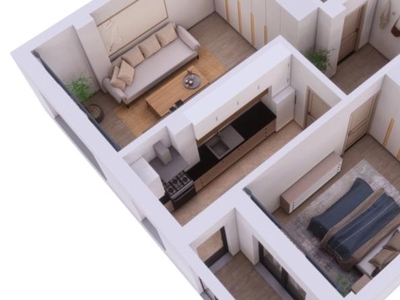 2 camere, decomandat, 56 mp, de vanzare apartament nou in zona Pacurari, Rediu - Strada Soarelui, Cod 153268