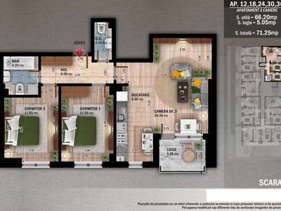 Apartament 3 camere Titan, Pallady, metrou N. Teclu