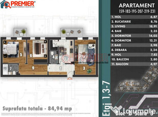 Park Tudor Arghezi - apartament 3 camere