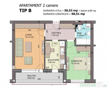 Apartament 2 Camere Finalizat Auchan Titan 1 Decembrie