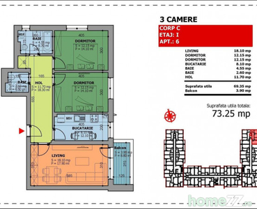 Apartament 3Camere Predare Rapida Sector 4 C-tin Brancoveanu