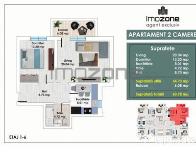 2 CAMERE – ZONA AVANTAJOASA – METROU PACII – AUTOGA...