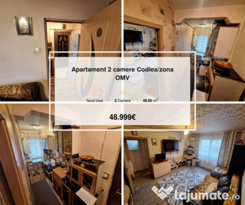 Apartament 2 camere Codlea/zona OMV