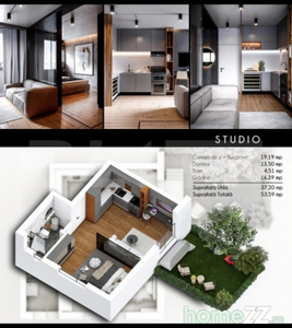 APARTAMENT TIP STUDIO CIARDA ROSIE 37MP+CURTE DE 15MP