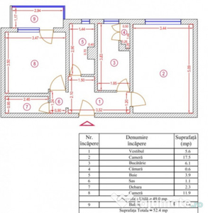 Apartament 2 camere, decomandat, 4/4, Militari, Apusului.