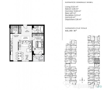 Apartament cu 2 camere, imobil premium, zona Iulius Mall