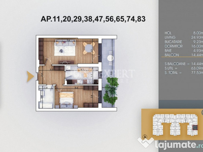 Apartament 2 camere Finisaje Top- la 5 minute de metrou N.Te