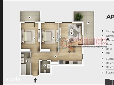 Apartament 2 camere spatios la casa individuala, zona centrala