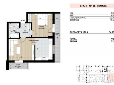 Apartament 2 Camere Nou 5/7 + Terasa Bucuresti Berceni Brancoveanu