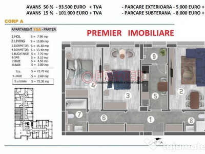 Parcul Tudor Arghezi - Metalurgiei - 3 camere - 91500 euro