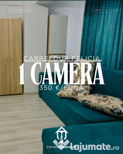 Se închiriază: Apartament cu 1 cameră - Carrefour Felicia