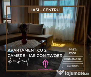 Se închiriază apartament cu 2 camere - 67 mp Tudor Vladimi