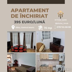 Închiriez apartament cu 2 camere în centrul istoric