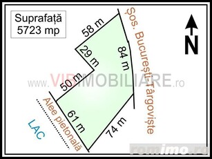 Straulesti - Doi Cocosi Stradal, teren intravilan, suprafata 5.723 mp