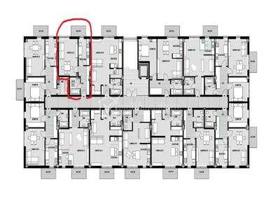 Apartament 1 camera, etajul 1, bloc nou, 42 mp Zona Lidl Fruzisului