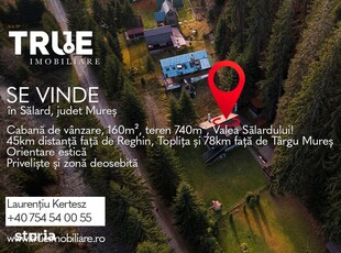 Cabană de vânzare, 160m² utili, teren 740m², Sălard, Mureș!