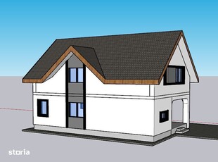 Casa Individuala, 4 camere, teren 308 mp La intrare in Comuna Berceni