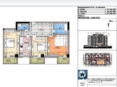 3 camere decomandat 88 mp bulevard pallady