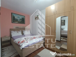 Apartament 2 camere, izolat interior, etaj 3, mobilat&uti...