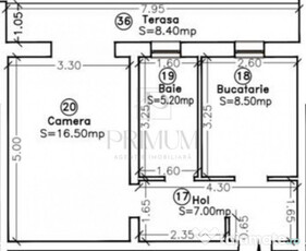 GIROC - 1 Camera - Decomandat - Etajul 1 - Bloc nou