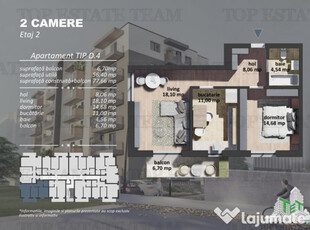 Grand Arena | Apartament 2 camere | 56,40mp