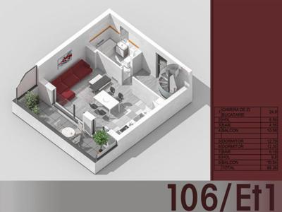 (Ap.106/11/12) 3 camere duplex - Titan - Liviu Rebreanu - Metrou Titan - Estimobiliar