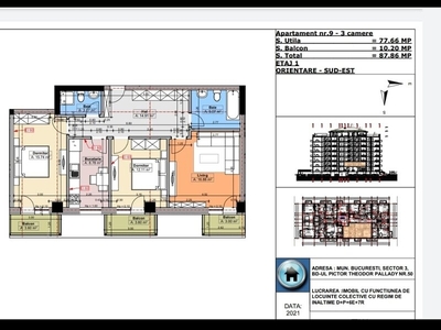 Apartament 3 camere Pallady, Dedeman, DIRECT DEZVOLTATOR