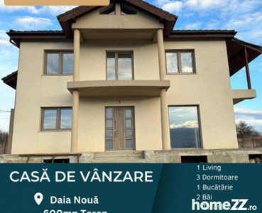 Casă Daia Noua | 4 camere | Zonă liniștită | 134 mp util