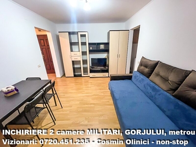 Inchiriere apartament 2 camere Militari, Gorjului, metrou 2 camere