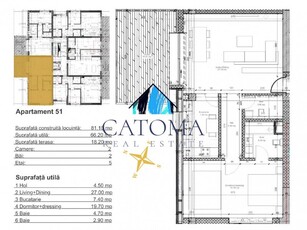 Apartament 2 camere Aviatiei, Baneasa, 82,30 mp