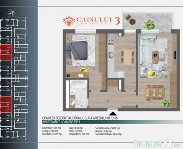 Apartament 2 camere la doar 5 min de metrou Teclu