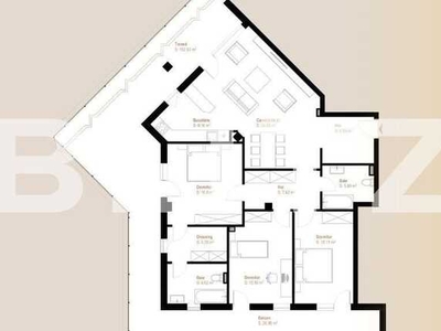 Apartament 4 camere, 119,69 mp + terasa 152,92 mp, zona Vivo