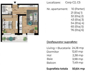 Apartament studio metrou