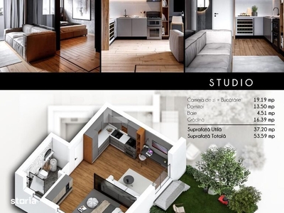 APARTAMENT TIP STUDIO CIARDA ROSIE 37MP+CURTE DE 15MP