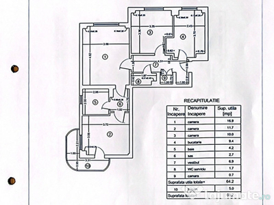 Apartament 3 camere Tineretului