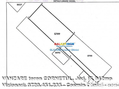 Teren 912mp, Bucuresti CORNETU 15 minute Buc. deschidere 18