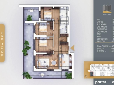 4 camere spatios cu terasa Titan Pallady 7 min Metrou Nicolae Teclu