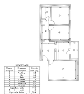 Apartament 3 camere 1982 centrala Diham / Titan / Basarabia