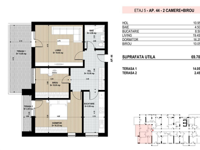 Apartament 3 Camere Nou 5/7 + 2 Terase Bucuresti Berceni Brancoveanu