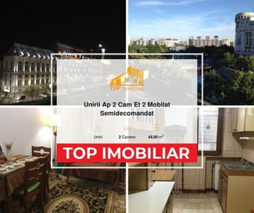 Unirii Ap 2 Cam Et 2 Mobilat Semidecomandat