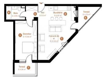 Vanzare apartament 2 camere | Zona linistita | Floresti
