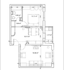 Apartament 2 camere cu centrala